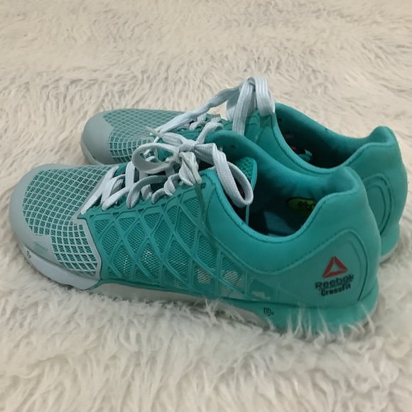 Reebok women’s athletic turquoise cross fit athletic shoes size 9.5 - Picture 5 of 9